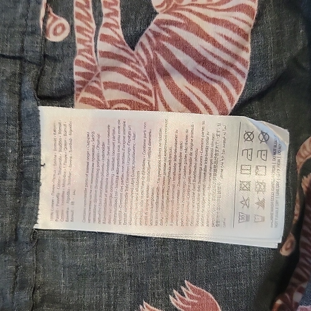 Desmond & Dempsey Sansiando Tiger Pajama Long Button Top Size S - Picture 8 of 8